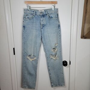 Free People We The Free Bren Distressed Boyfriend Jeans Size 26
